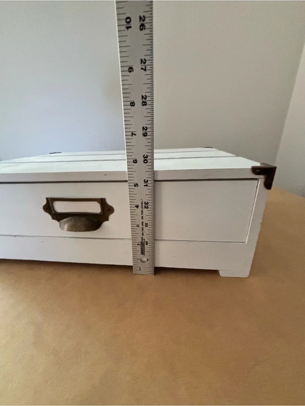 Threshold White Wooden Monitor Riser/Storage